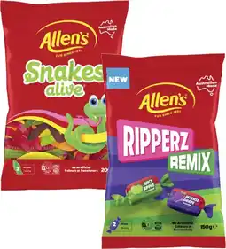 Coles Allen's Lollies 140g-200g offer
