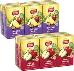 Coles Golden Circle Tetra Fruit Drink 6x250mL offer