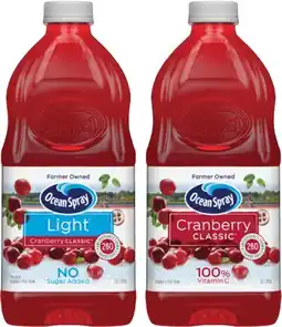 Coles Ocean Spray Drink 1.5 Litre offer