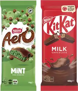 Coles Nestlé Block Chocolate 118g-200g offer