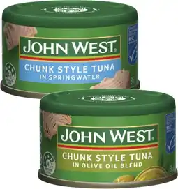 Coles John West Tuna 95g offer