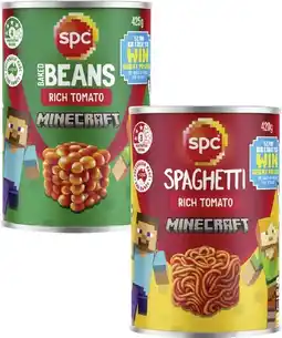 Coles SPC Baked Beans or Spaghetti 420g-425g offer