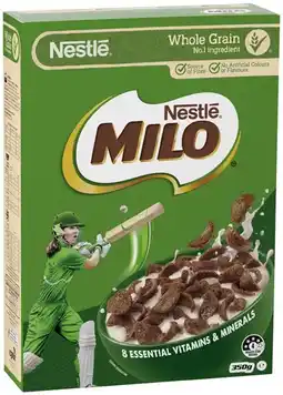Coles Nestlé Milo Cereal 350g offer