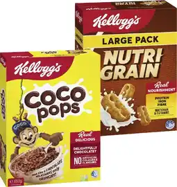 Coles Kellogg's Nutri Grain 765g or Coco Pops 650g offer