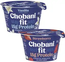 Coles Chobani Fit Protein Greek Yogurt 160g offer