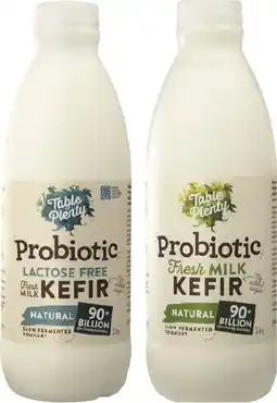 Coles Table of Plenty Probiotic Kefir Yoghurt 1kg offer