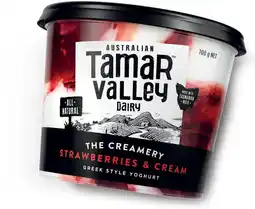 Coles Tamar Valley Dairy The Creamery Yoghurt 700g offer