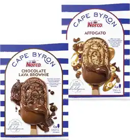 Coles Cape Byron Ice Cream Sticks 4 Pack 380mL offer