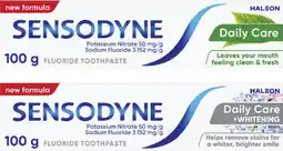 Coles Sensodyne Daily Care or Daily Care + Whitening Sensitive Toothpaste 100g^ offer