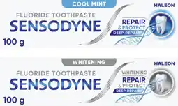 Coles Sensodyne Repair & Protect Whitening or Cool Mint Toothpaste 100g^ offer