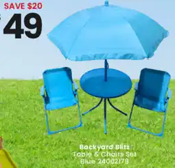 Toymate Backyard Blitz Table & Chairs Set offer