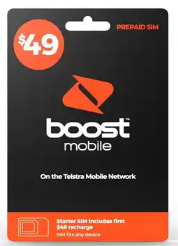 Coles Boost Mobile $49 SIM Pack offer