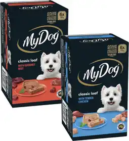 Coles My Dog Dog Food 6x100g offer