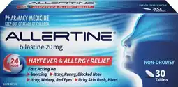Amcal Pharmacies Allertine Bilastine 20mg 30 Tablets offer