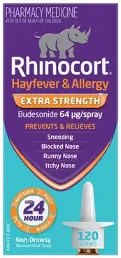 Amcal Pharmacies Rhinocort Hayfever & Allergy Extra Strength Nasal Spray 120 Sprays offer