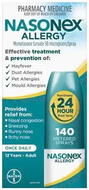 Amcal Pharmacies Nasonex Allergy Nasal Spray 140 Sprays offer