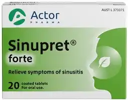 Amcal Pharmacies Sinupret Forte 20 Coated Tablets offer