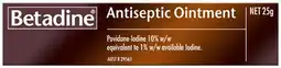 Amcal Pharmacies Betadine Antiseptic Ointment 25g offer