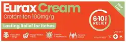 Amcal Pharmacies Eurax Cream For Itches 20g offer