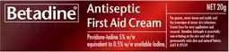 Amcal Pharmacies Betadine Antiseptic First Aid Cream 20g offer
