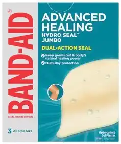 Amcal Pharmacies Band-Aid Advanced Healing Bandage Jumbo 3 Pack offer