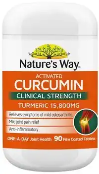 Amcal Pharmacies Nature’s Way Activated Curcumin 90 Tablets offer