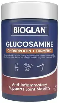 Amcal Pharmacies Bioglan Glucosamine Chondroitin + Turmeric 120 Tablets offer