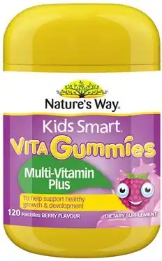Amcal Pharmacies Nature’s Way Kids Smart Vita Gummies Multi-Vitamin Plus 120 Pastilles offer