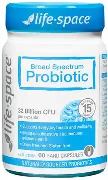 Amcal Pharmacies Life-Space Broad Spectrum Probiotic 60 Capsules offer