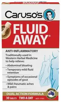 Amcal Pharmacies Caruso’s Fluid Away 30 Tablets offer