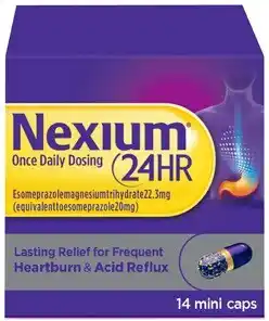 Amcal Pharmacies Nexium 24HR 14 Mini Capsules offer