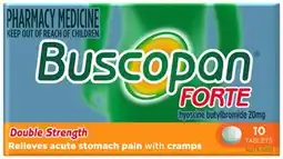 Amcal Pharmacies Buscopan Forte 10 Tablets offer