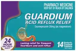 Amcal Pharmacies Guardium Acid Reflux Relief 14 Tablets offer