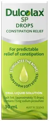 Amcal Pharmacies Dulcolax SP Drops Constipation Relief Oral Liquid 30mL offer