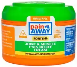 Amcal Pharmacies Pain Away Forte+ Joint & Muscle Pain Relief Cream 70g offer