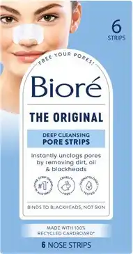 Amcal Pharmacies Bioré The Original Pore Strips 6 Pack offer