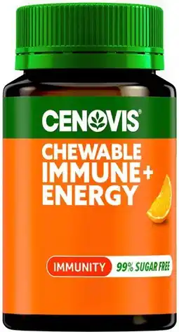 Amcal Pharmacies Cenovis Chewable Immune + Energy 60 Tablets offer