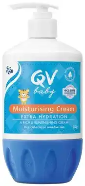 Amcal Pharmacies QV Baby Moisturising Cream 500g offer