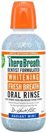 Amcal Pharmacies Therabreath Whitening Oral Rinse 473mL offer