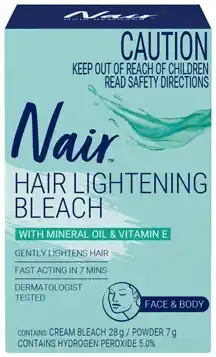 Amcal Pharmacies Nair Cream Hair Bleach for Face & Body 35g offer