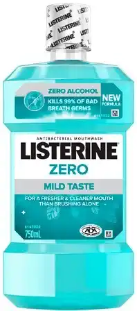 Amcal Pharmacies Listerine Zero Mouthwash 750mL offer