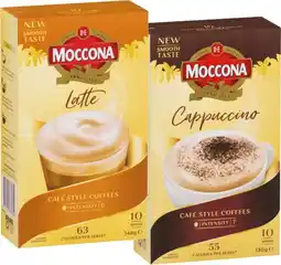 IGA Moccona Coffee Sachets 8‑10 Pack Selected Varieties1 offer