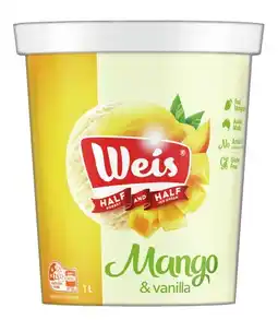 IGA Weis Half & Half or Sorbet 1 Litre Selected Varieties offer