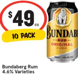 IGA Bundaberg Rum offer
