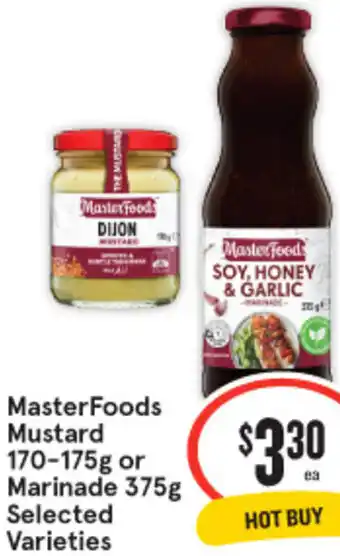 IGA MasterFoods Mustard or Marinade offer