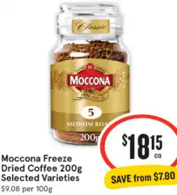 IGA Moccona Freeze Dried Coffee offer