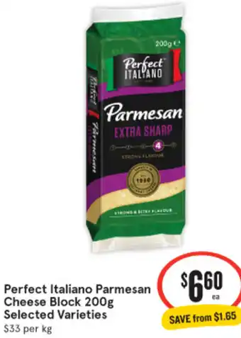 IGA Perfect Italiano Parmesan Cheese Block offer