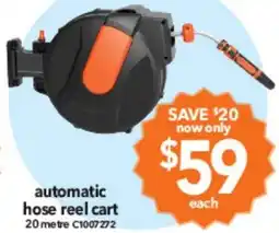 Cheap as Chips Automatic hose reel cart offer