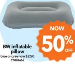 Cheap as Chips BW inflatable pillow offer