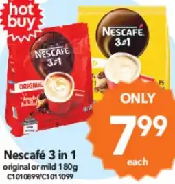 Cheap as Chips Nescafé 3 in 1 original or mild offer